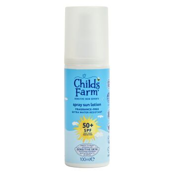 CHILDS FARM Dětský opalovací sprej s SPF 50+ 100 ml (Dětské opalovací krémy) - Voděodolné