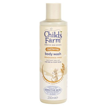CHILDS FARM OatDerma mycí emulze bez parfemace 250 ml (Mycí a čisticí emulze) - Hydratační, Zklidňující, Čistící