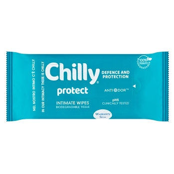 CHILLY Ubrousky pro intimní hygienu Antibacterial 12 kusů (Vlhčené intimní ubrousky) - Hygienické