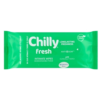 CHILLY Ubrousky pro intimní hygienu Fresh 12 kusů (Vlhčené intimní ubrousky) - Intimní, Hygienické