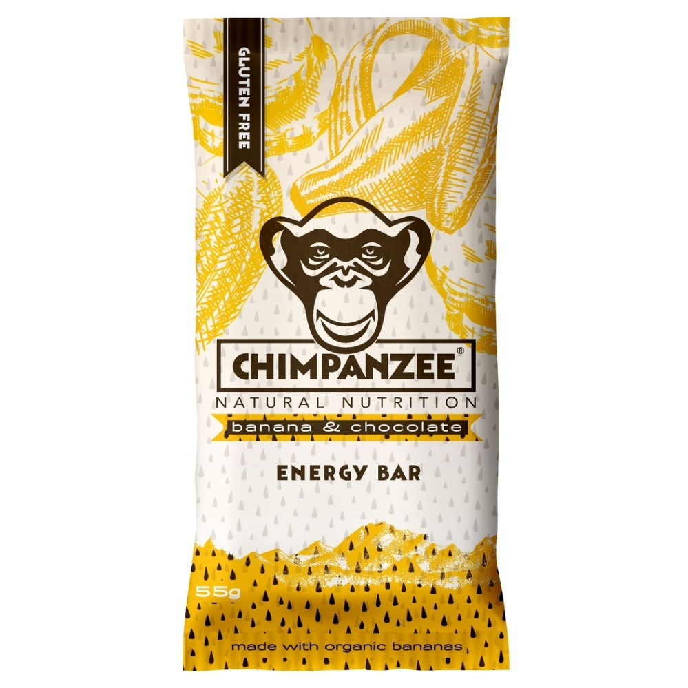 Levně CHIMPANZEE Energy bar banana chocolate 55 g