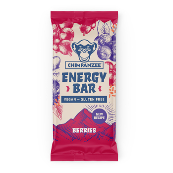 CHIMPANZEE Energy bar berries 55 g (Energetické tyčinky) - Energetické, Během výkonu