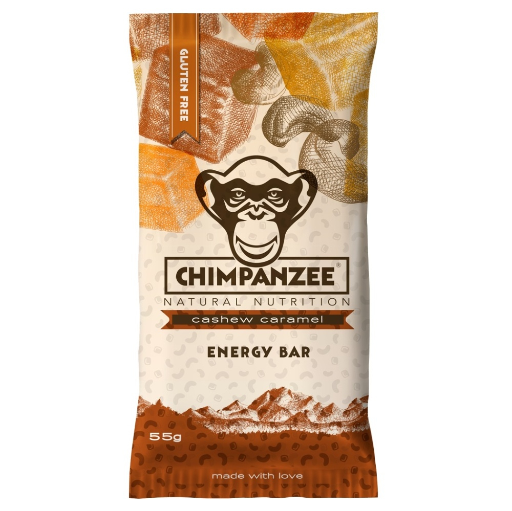Levně CHIMPANZEE Energy bar cashew caramel 55 g