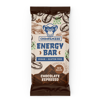CHIMPANZEE Energy bar chocolate espresso 55 g (Energetické tyčinky) - Energetické, Mimo výkon, Přírodní, Slané