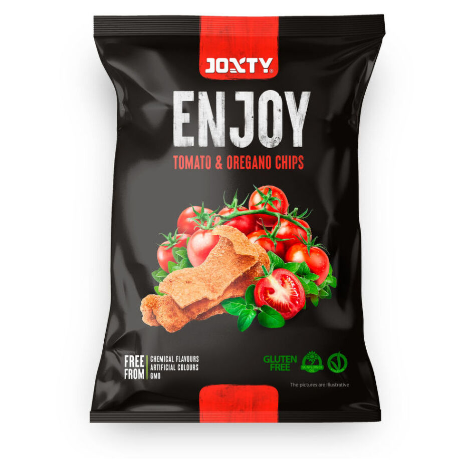 E-shop JOXTY ENJOY CHIPS Chipsy bramborové s rajčaty a oregánem 40 g