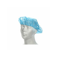 CHIRANA čepice baret netkaný textil s gumičkou modrá 100 ks