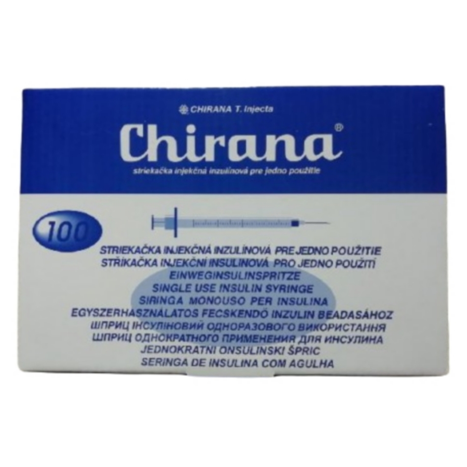E-shop CHIRANA U100 Injekční stříkačka ins. 0,33x12-13 1 ml 100 kusů