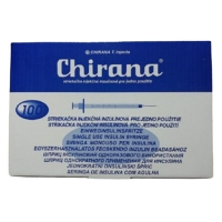 CHIRANA U100 Injekční stříkačka ins. 0,33x12-13 1 ml 100 kusů