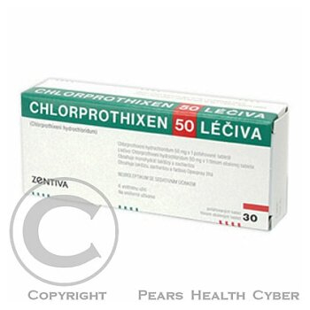 CHLORPROTHIXEN 50 LÉČIVA  20X50MG Potahované tablety