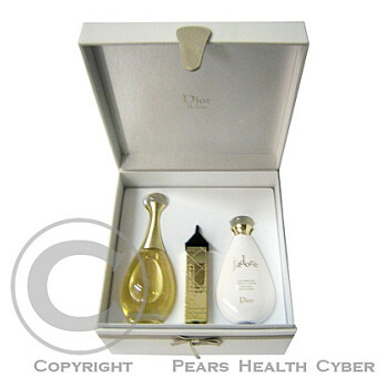 Dior J´adore - parfémová voda s rozprašovačem  100 ml + toaletní kufřík + miniatura do kabelky + tělové mléko 100 ml