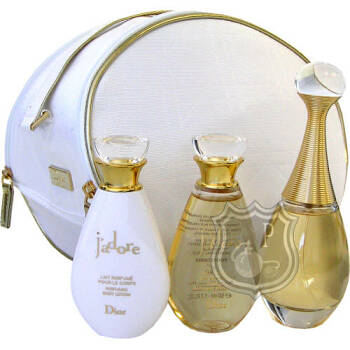 Dior J´adore - parfémová voda s rozprašovačem 50 ml + tělové mléko 50 ml + originální kabelka Dior + parfémovaný sprchový gel 50