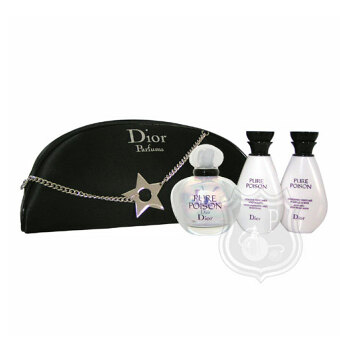 Dior Poison Pure - parfémová voda s rozprašovačem 50 ml + luxusní kabelka + tělové mléko 50 ml + sprchový gel 50