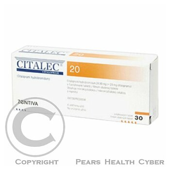 CITALEC 20 ZENTIVA  100X20 MG Potahované tablety