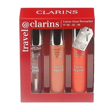 Clarins Colour Gloss Favourites 16,5 5,5ml Gloss Appeal No.00Crystal + 5,5ml Gloss (Lesky na rty)