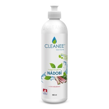 CLEANEE ECO Home gel na mytí nádobí s vůní rebarbory 500 ml (Ekologické přípravky na nádobí)
