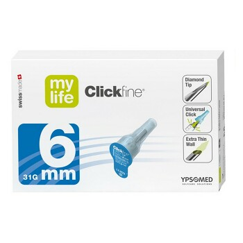 CLICKFINE Mylife  inzulínové jehly 31G 6 mm 100 ks