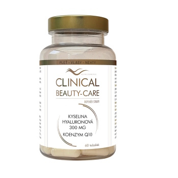 CLINICAL Beauty-care kyselina hyaluronová 300 mg + Q10  60 tobolek (Vitamíny na pleť) - Vícesložkové