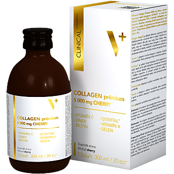 CLINICAL Collagen prémium 5000 mg cherry 300 ml (Vitamíny na pleť) - Jednosložkové