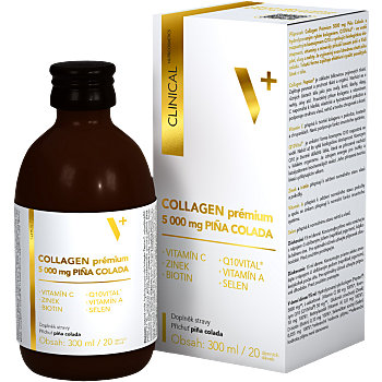 CLINICAL Collagen prémium 5000 mg piňa colada 300 ml (Vitamíny na pleť) - Jednosložkové
