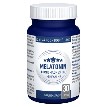CLINICAL Melatonin Forte Magnesium L-Theanine 30 tablet (Hořčík, magnézium) - Vícesložkové