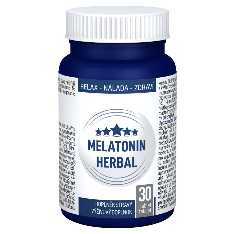 Levně CLINICAL Melatonin herbal 30 tablet