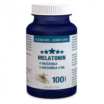 CLINICAL Melatonin Mučenka Meduňka B6 100 tablet