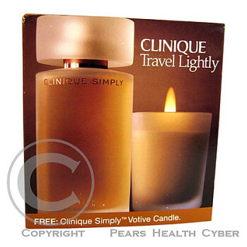 Clinique Simply - vonná svíčka + parfémová voda s rozprašovačem 100