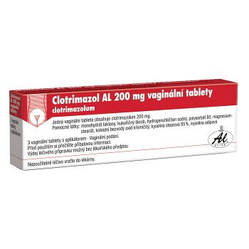 CLOTRIMAZOL AL 200 3 vaginální tablety + aplikátor