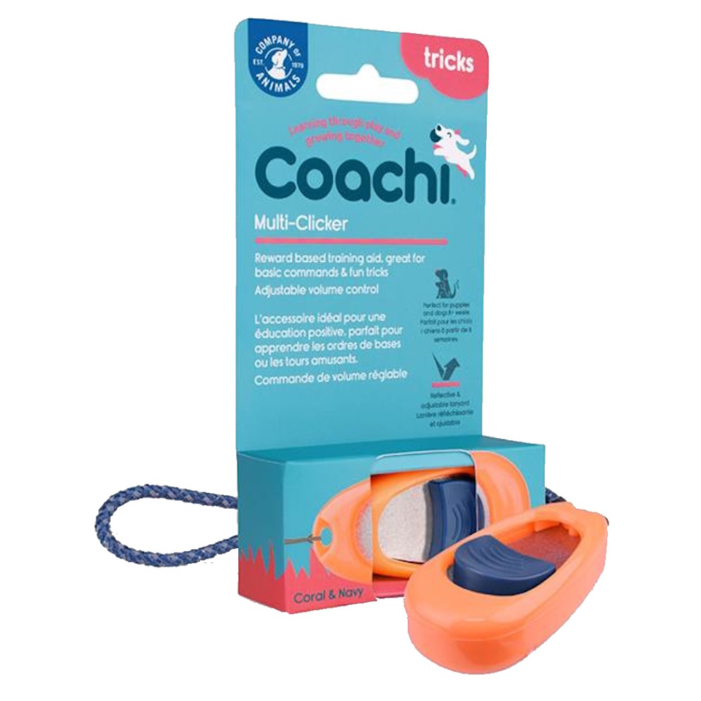 E-shop COACHI Multi-Clicker Tréninkový clicker oranžový 1 ks