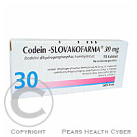 CODEIN SLOVAKOFARMA 30 MG  10X30MG Tablety