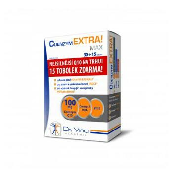 DA VINCI ACADEMIA Coenzym Extra Max 100 mg DVA 30 + 15 tobolek ZDARMA