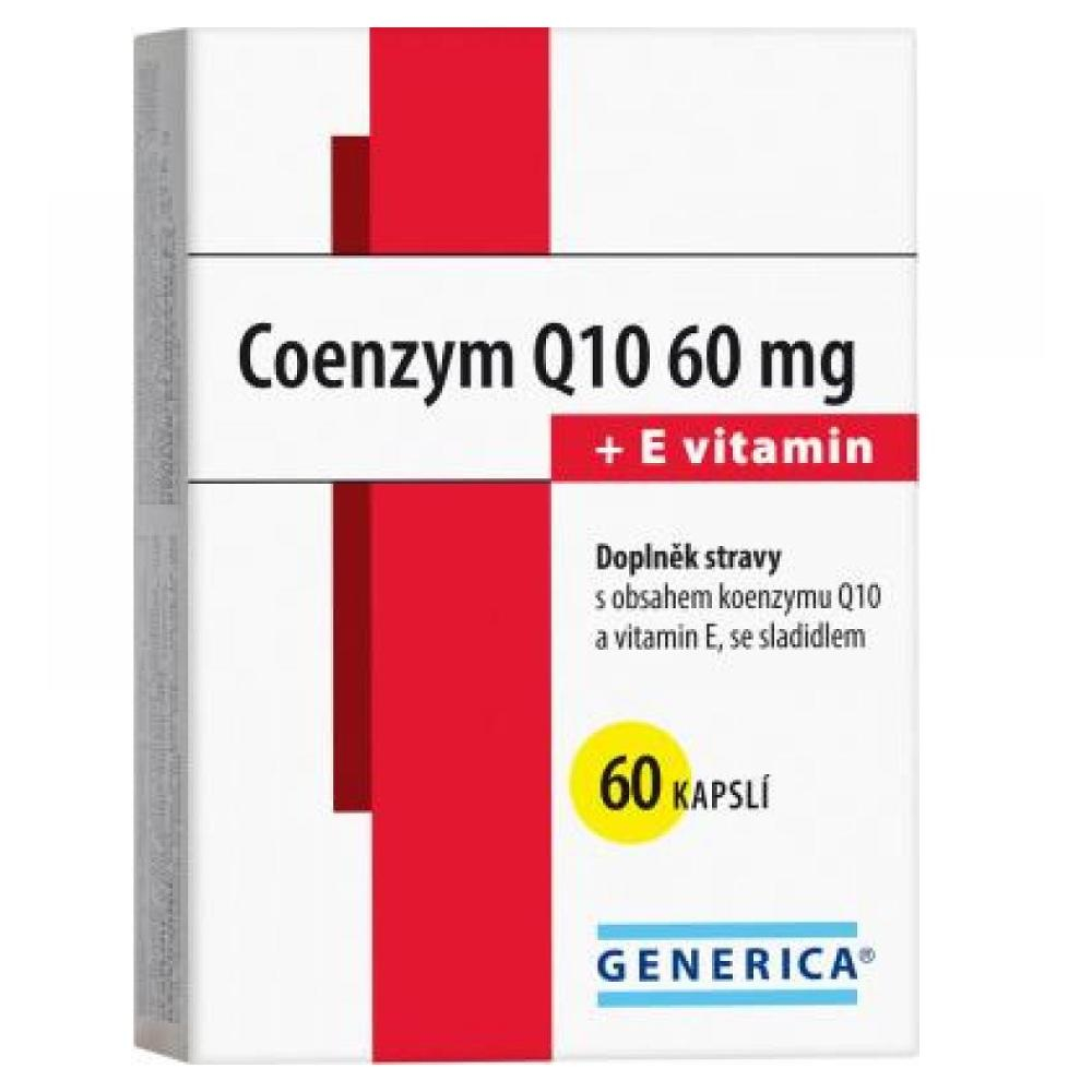 E-shop GENERICA Coenzym Q10 60 mg + E vitamin 60 kapslí