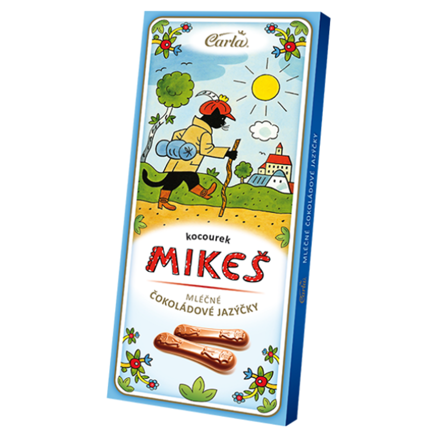 E-shop CARLA Čokoládové mléčné jazýčky KOCOUR MIKEŠ 50 g