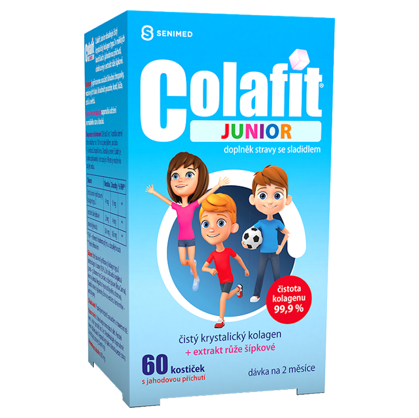 E-shop COLAFIT Junior s jahodovou příchutí 60 kostiček