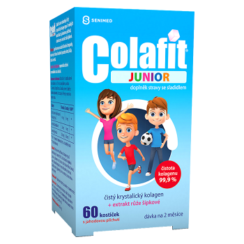 COLAFIT Junior s jahodovou příchutí 60 kostiček