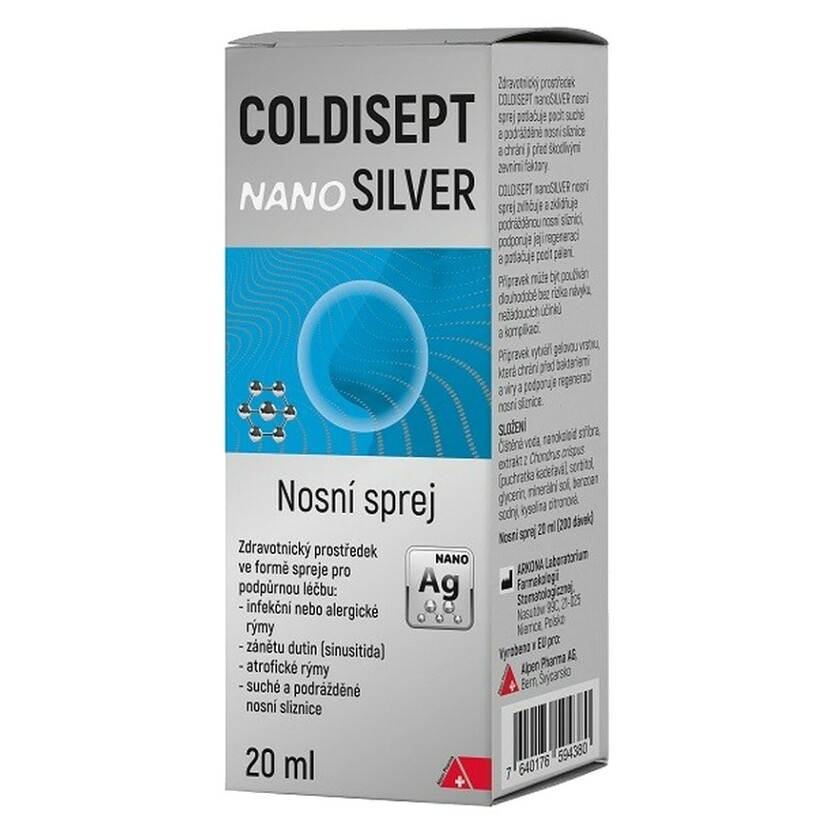 E-shop COLDISEPT Nanosilver nosní sprej 20 ml