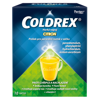 COLDREX Horký nápoj citrón 10 sáčků