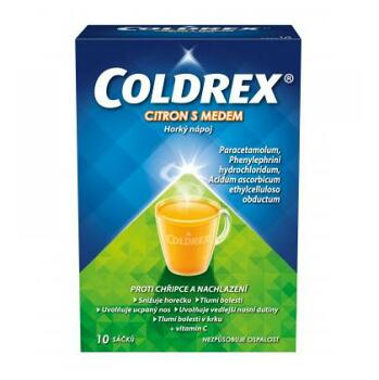 COLDREX Horký nápoj citron s medem 10 sáčků