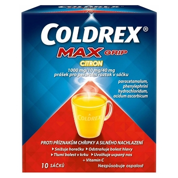 COLDREX MAXGrip Citron prášek pro perorální roztok 10 sáčků