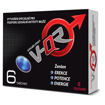 COLFARM V-QR 6 tablet (Doplňky stravy pro potenci, erekci) - Přírodní, Vícesložkové