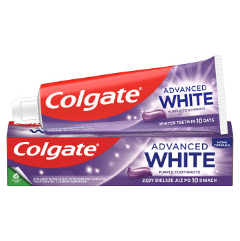 COLGATE Advanced White Zubní pasta Purple 75 ml (Bělicí zubní pasty) - Bělící, Osvěžující dech
