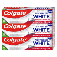 COLGATE Advanced Zubní pasta White Baking Soda & Volcanic Ash 3 x 75 ml