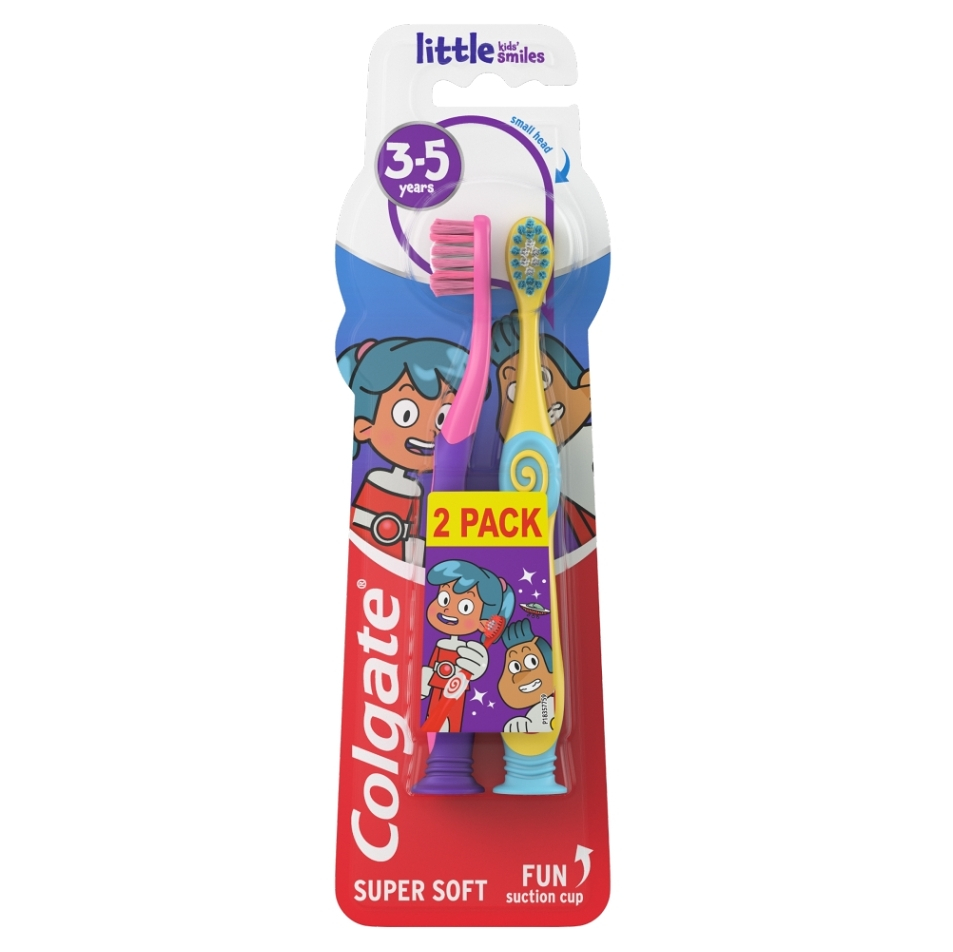E-shop COLGATE Dětský zubní kartáček Little Kids Smiles pro děti ve věku 3-5 let 2ks