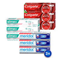 COLGATE, ELMEX, MERIDOL Zubní pasta pack Doprava zdarma