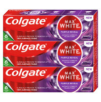 COLGATE Max White Purple Reveal bělicí zubní pasta 3x 75ml