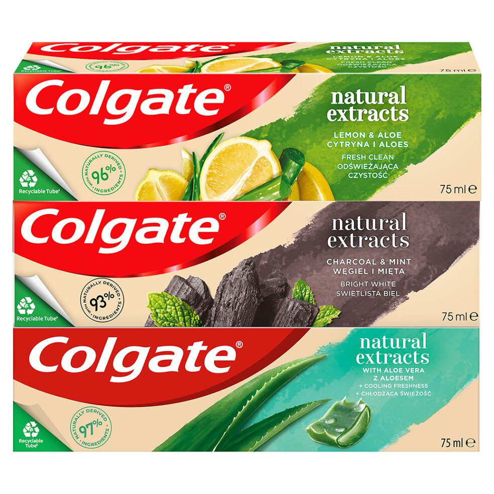 E-shop Colgate Natural Extracts Mix zubní pasta 3x 75ml