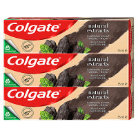 COLGATE Natural Extracts Zubní pasta Charcoal+White 3x 75 ml