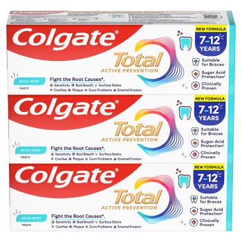 COLGATE Total Junior Zubní pasta pro děti 7-12 let 3 x 50 ml (Zubní pasty pro děti)