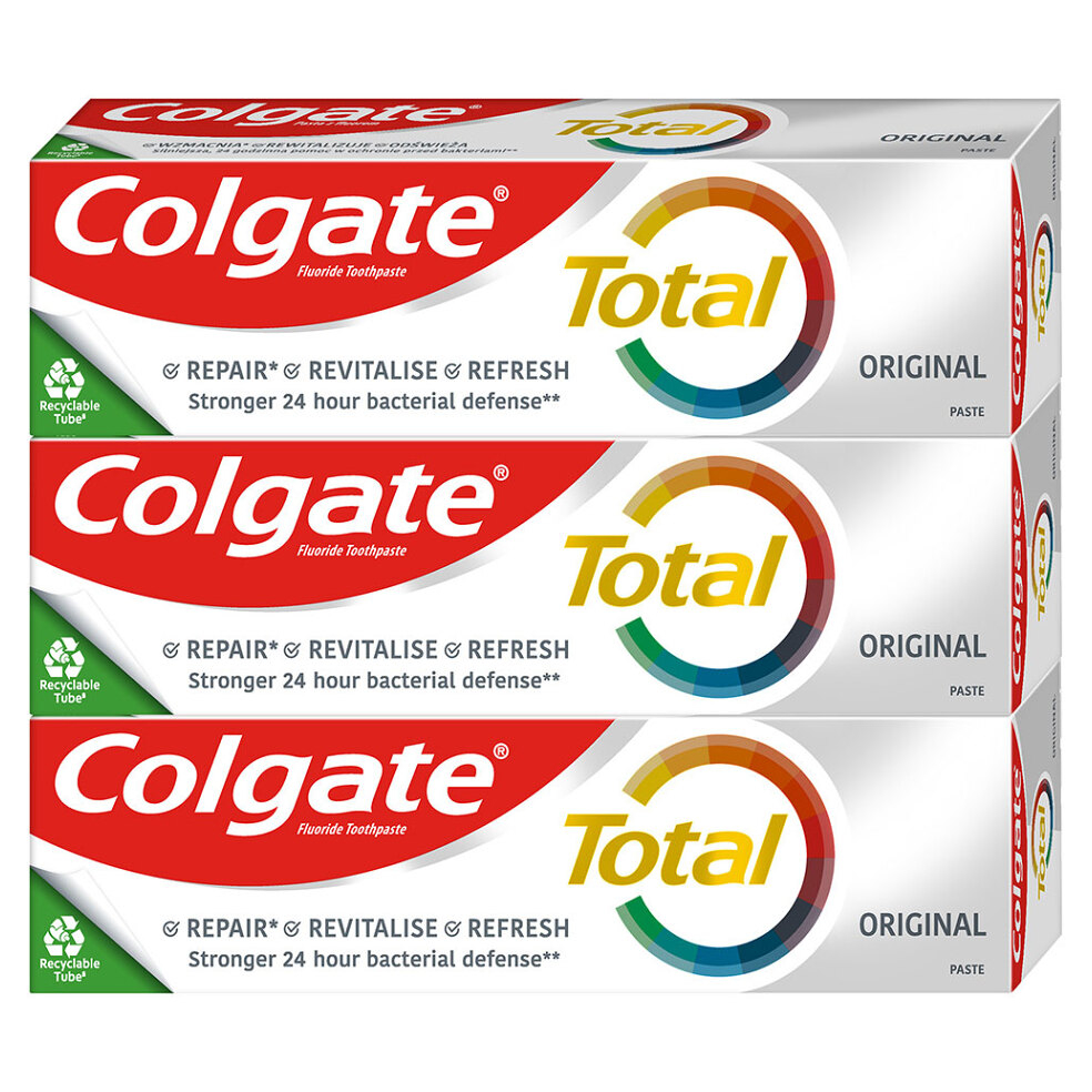 Levně COLGATE Total Original zubní pasta 3x 75ml