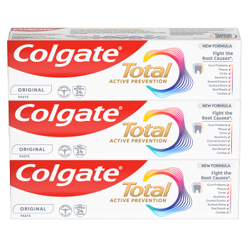 COLGATE Total Original zubní pasta 3x 75ml (Klasické zubní pasty)
